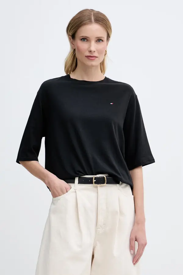 Tommy Hilfiger Tommy Hilfiger majica ženska s pamukom