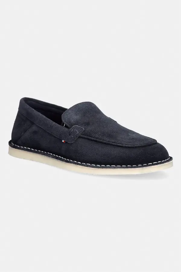 Tommy Hilfiger Tommy Hilfiger mokasinke za muškarce od brušene kože HILFIGER STITCHDOWN SUEDE LOAFER