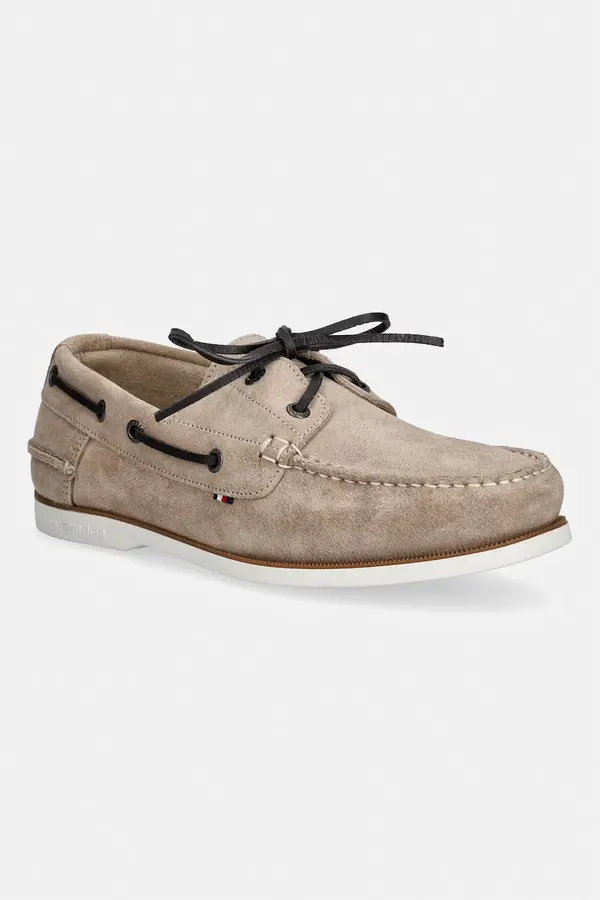 Tommy Hilfiger Tommy Hilfiger mokasinke za muškarce od brušene kože TH BOAT SHOE CORE SUEDE