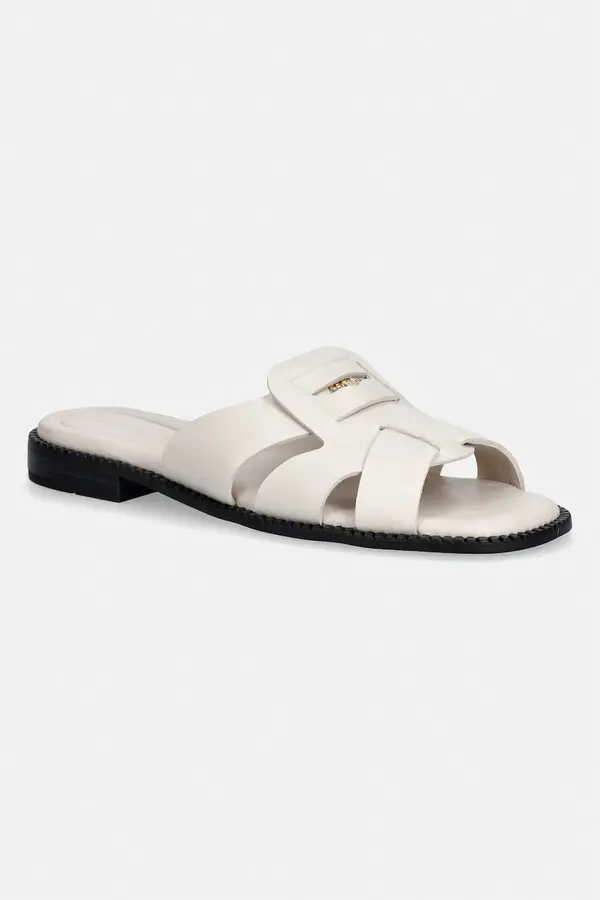 Tommy Hilfiger Tommy Hilfiger natikače za žene od kože COIN LEATHER SANDAL
