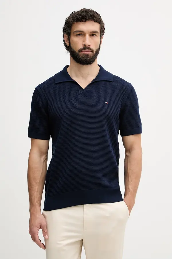 Tommy Hilfiger Tommy Hilfiger polo majica za muškarce od pamuka