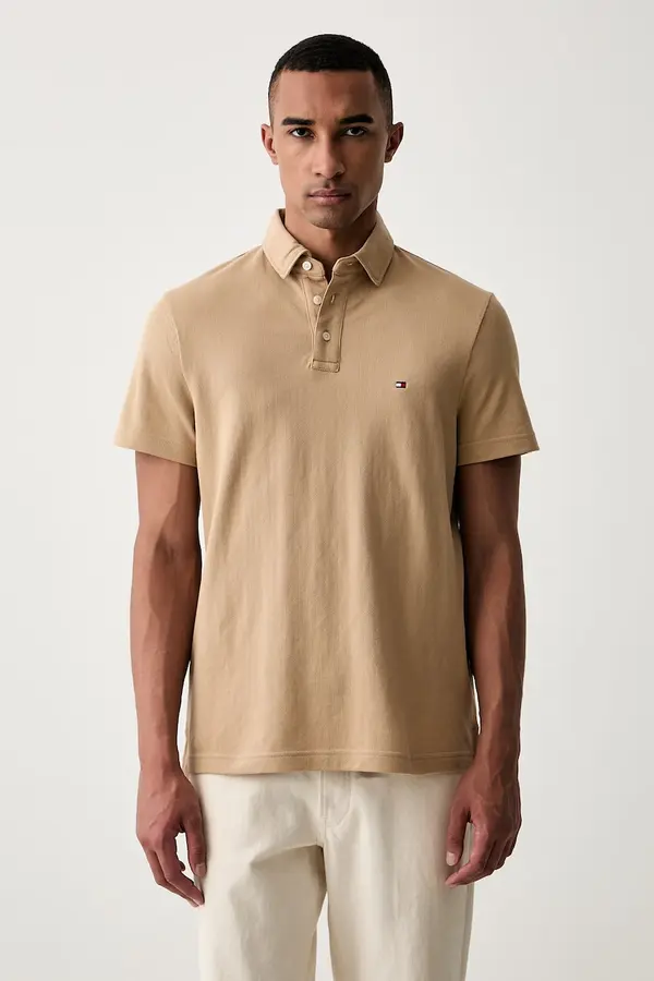 Tommy Hilfiger Tommy Hilfiger polo majica za muškarce od pamuka