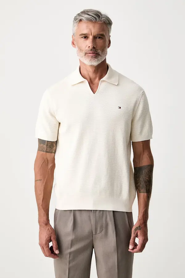 Tommy Hilfiger Tommy Hilfiger polo majica za muškarce od pamuka