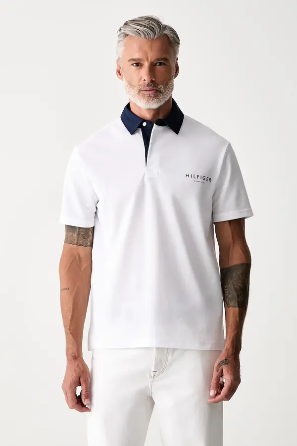 Tommy Hilfiger Tommy Hilfiger polo majica za muškarce s pamukom