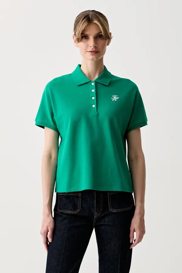 Tommy Hilfiger Tommy Hilfiger polo majica ženska s pamukom