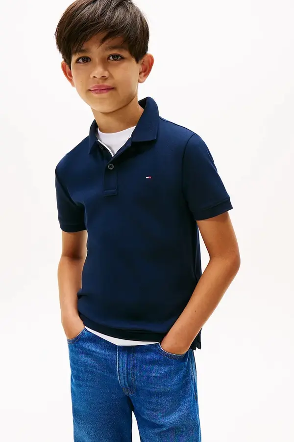 Tommy Hilfiger Tommy Hilfiger polo za djecu od pamuka