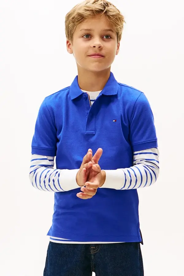 Tommy Hilfiger Tommy Hilfiger polo za djecu od pamuka