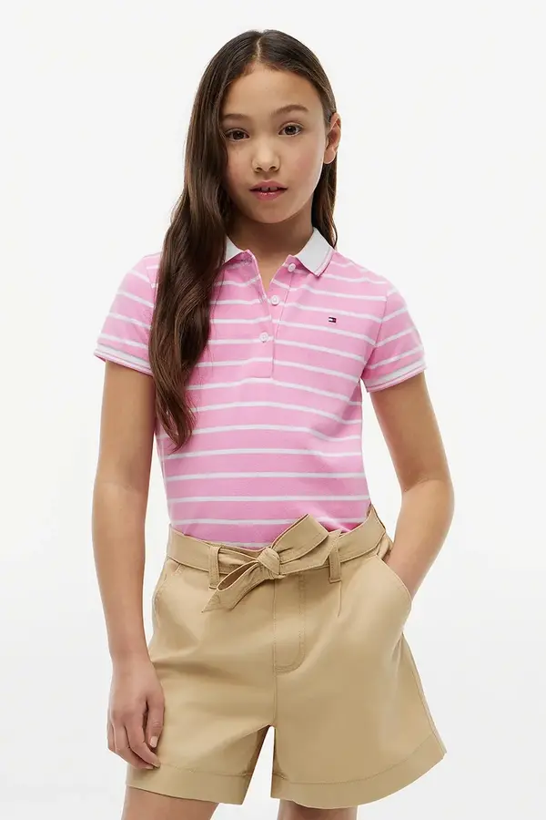 Tommy Hilfiger Tommy Hilfiger polo za djecu od pamuka