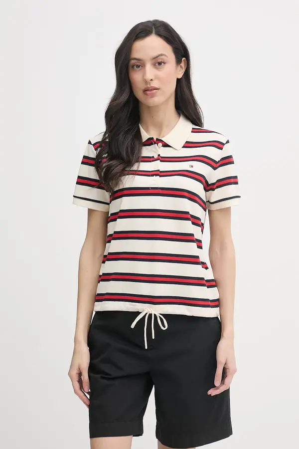 Tommy Hilfiger Tommy Hilfiger polo za žene od pamuka s elastanom