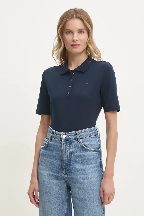 Tommy Hilfiger Tommy Hilfiger polo ženska s pamukom