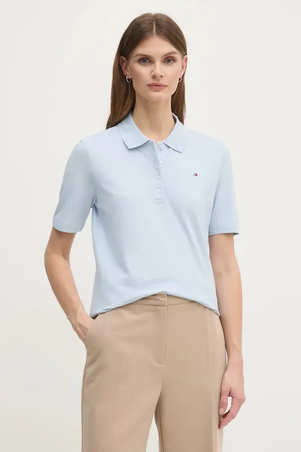 Tommy Hilfiger Tommy Hilfiger polo ženska s pamukom