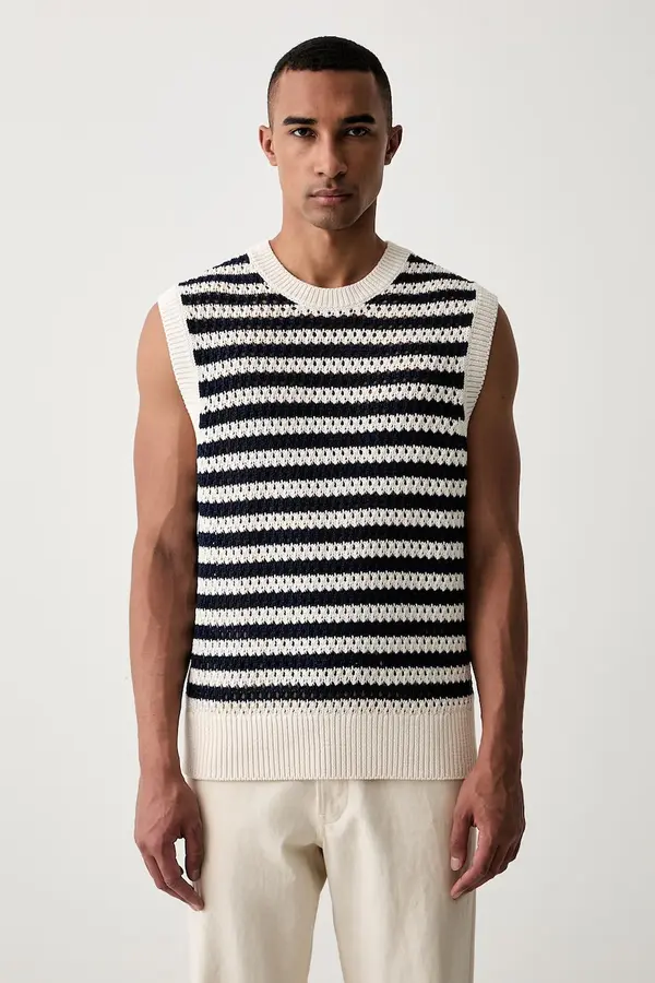 Tommy Hilfiger Tommy Hilfiger pulover bez rukava za muškarce od pamuka