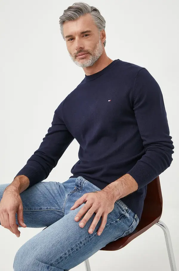 Tommy Hilfiger Tommy Hilfiger Pulover s dodatkom kašmira Tommy Hilfiger
