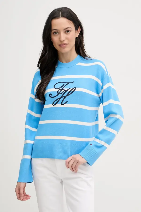 Tommy Hilfiger Tommy Hilfiger pulover za žene od pamuka