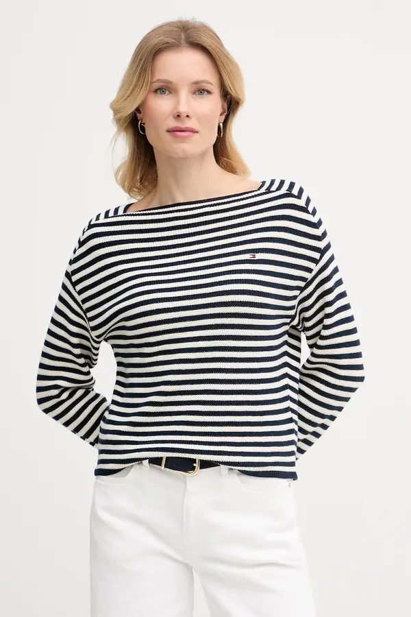 Tommy Hilfiger Tommy Hilfiger pulover za žene od pamuka