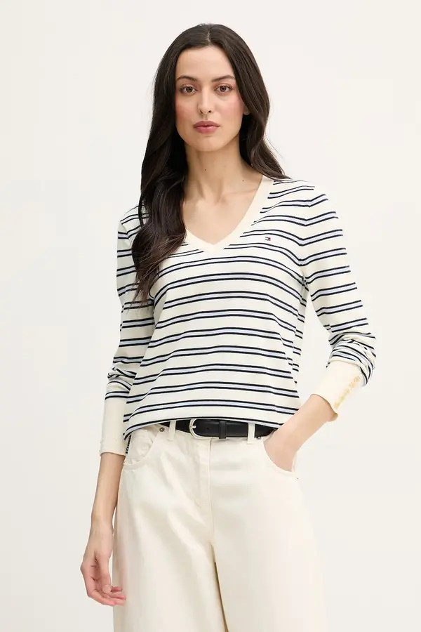 Tommy Hilfiger Tommy Hilfiger pulover za žene s pamukom