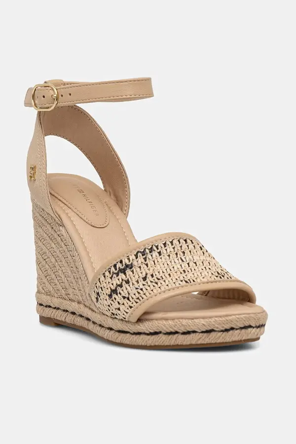 Tommy Hilfiger Tommy Hilfiger sandale HIGH WEDGE ESPAD RAFFIA