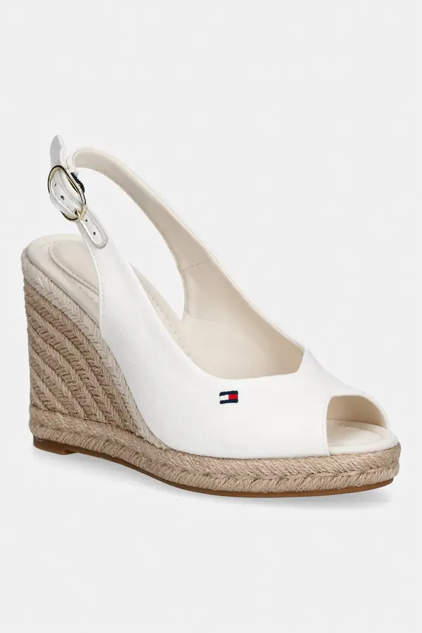 Tommy Hilfiger Tommy Hilfiger sandale s klinastom potpeticom FLAG HIGH WEDGE ESPAD SLINGBACK