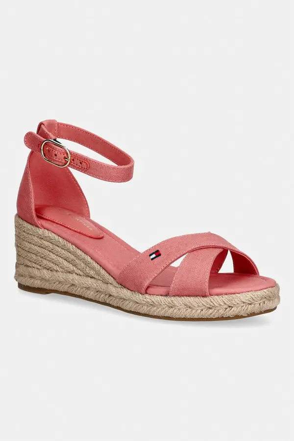 Tommy Hilfiger Tommy Hilfiger sandale s klinastom potpeticom MID WEDGE ESPAD X CROSS