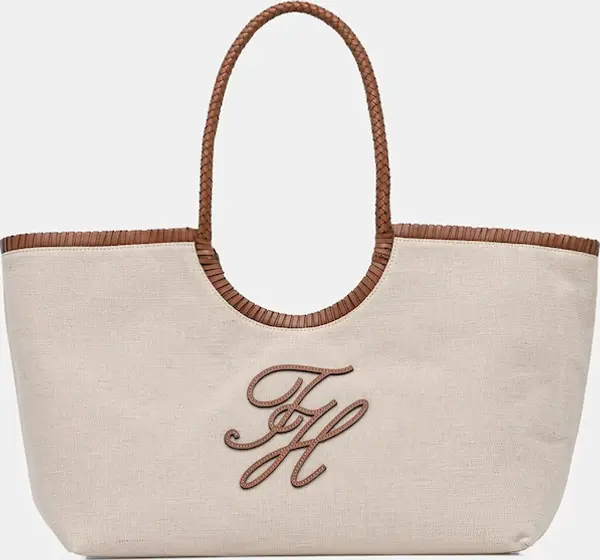 Tommy Hilfiger Tommy Hilfiger shopper torba za žene lanena SUMMER
