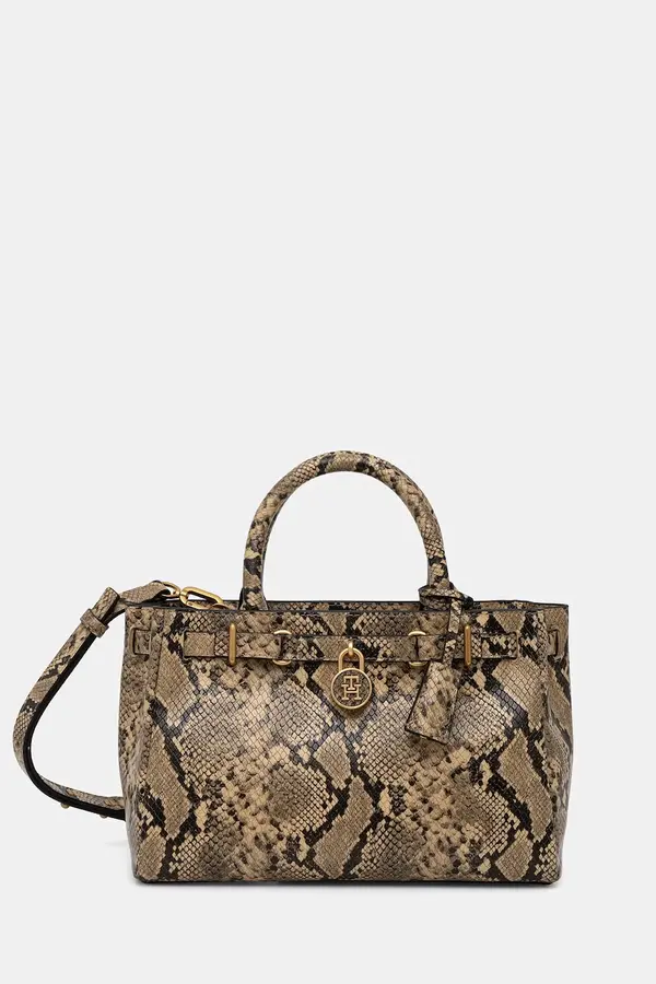 Tommy Hilfiger Tommy Hilfiger shopper torba ženska kožna