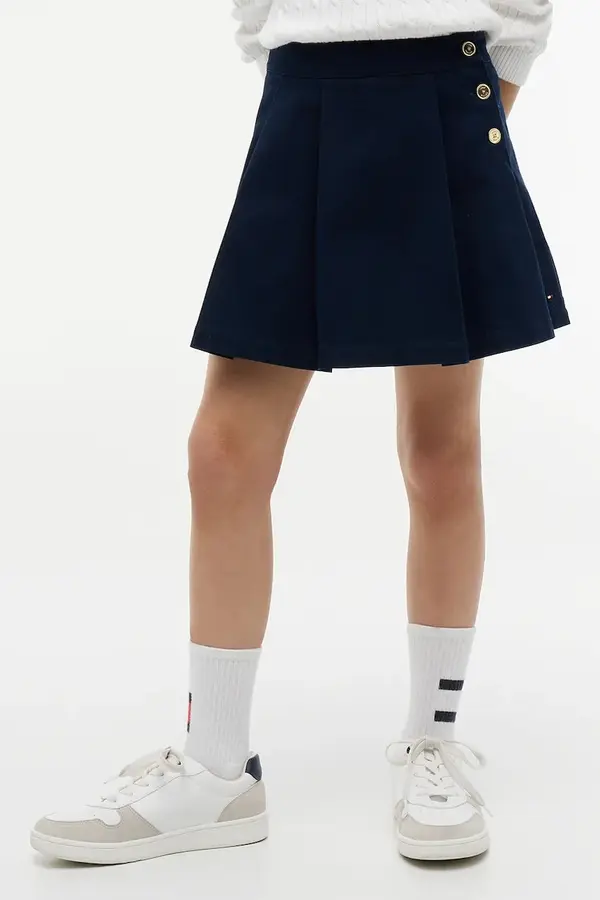 Tommy Hilfiger Tommy Hilfiger suknja A-kroja s pamukom