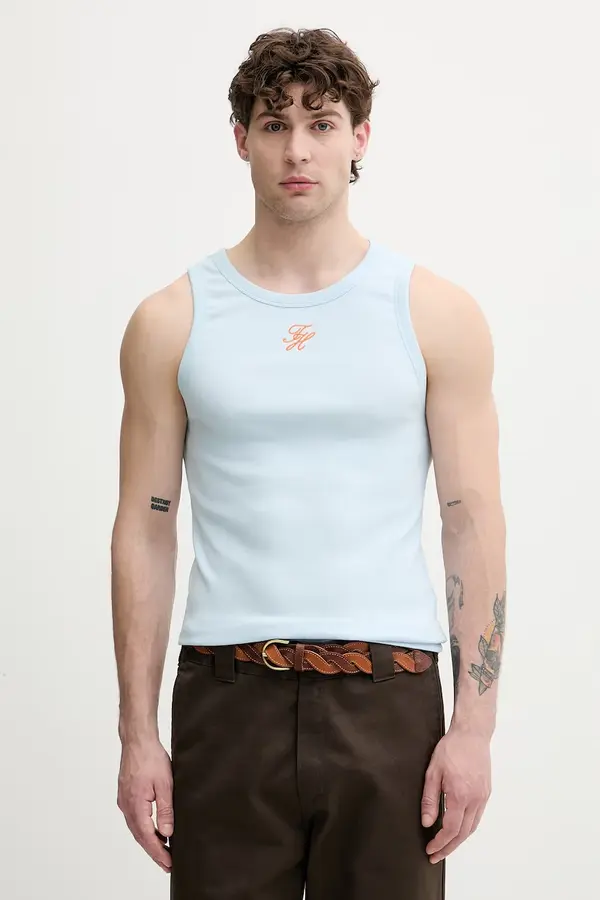 Tommy Hilfiger Tommy Hilfiger top za muškarce od pamuka s elastanom SUMMER