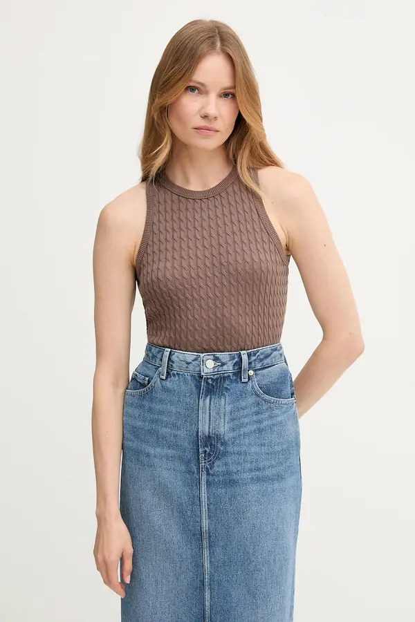 Tommy Hilfiger Tommy Hilfiger top za žene od pamuka