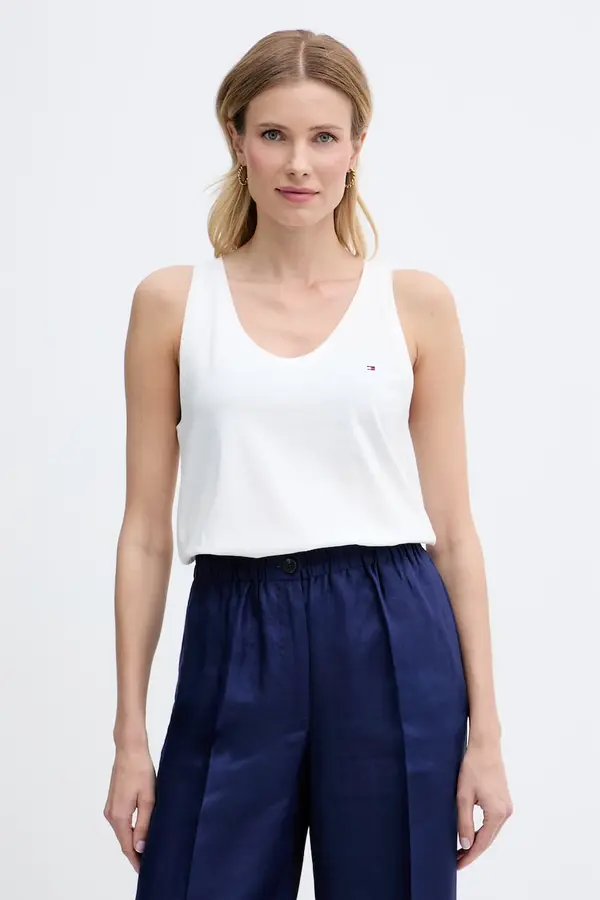 Tommy Hilfiger Tommy Hilfiger top za žene od pamuka