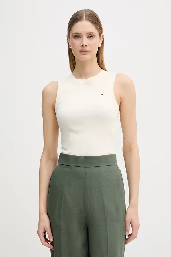Tommy Hilfiger Tommy Hilfiger top za žene od pamuka