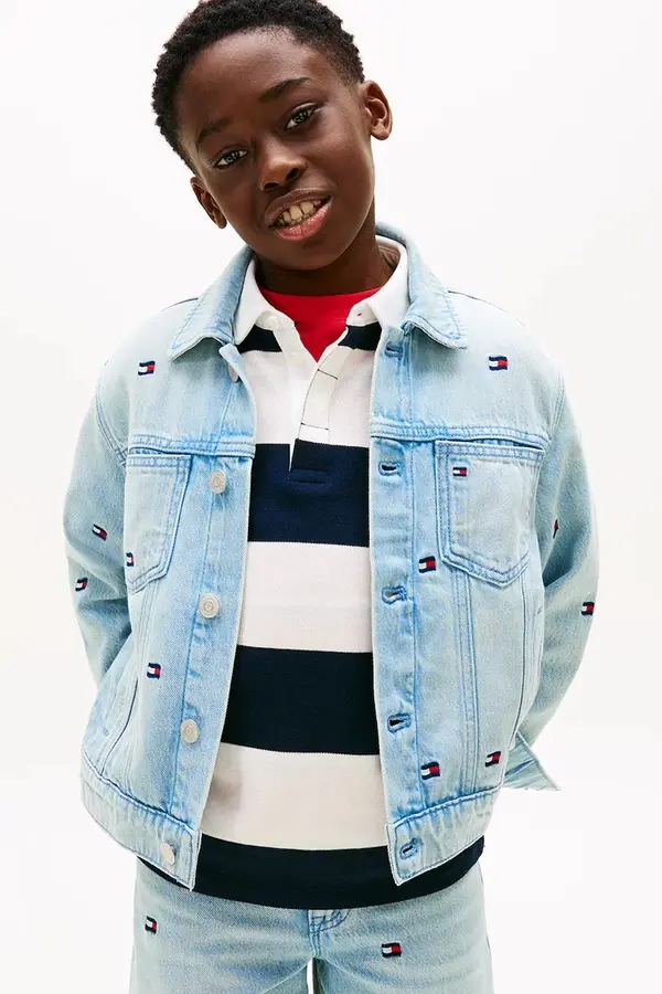 Tommy Hilfiger Tommy Hilfiger traper jakna za djecu od pamuka