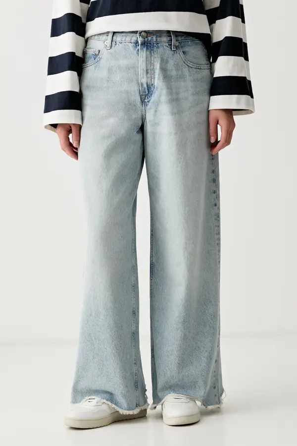 Tommy Hilfiger Tommy Hilfiger wide leg traperice za žene