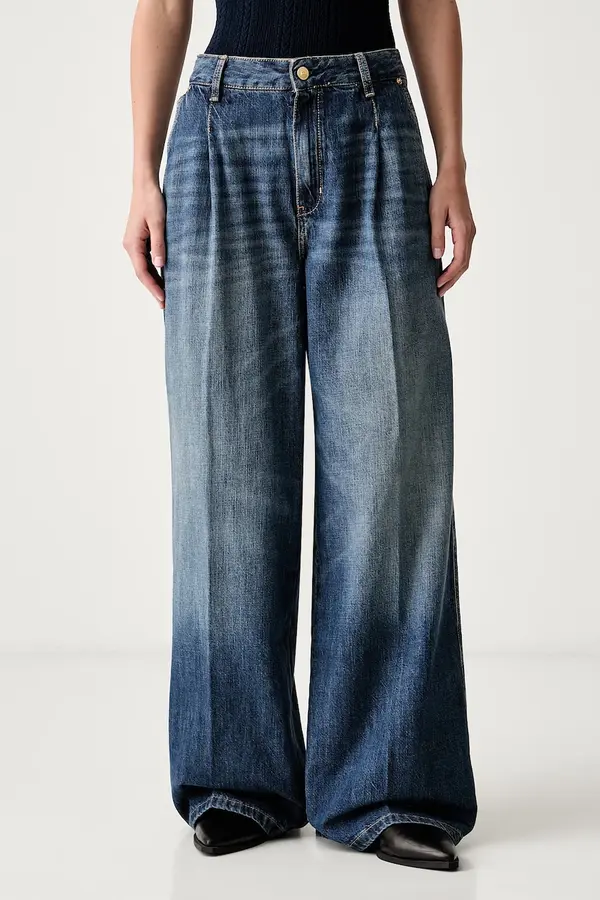 Tommy Hilfiger Tommy Hilfiger wide leg traperice za žene
