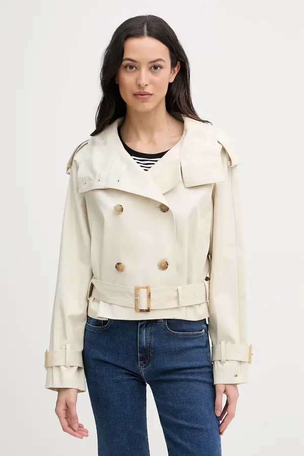 Tommy Hilfiger Tommy Hilfiger ženski kratki baloner od pamuka
