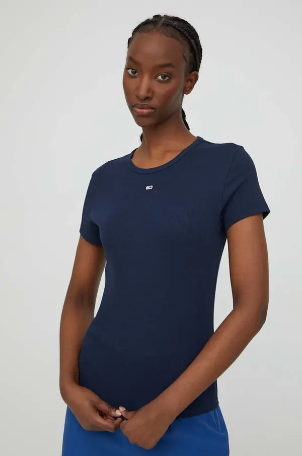 Tommy Jeans Tommy Jeans basic majica kratkih rukava ženska od pamuka s elastanom