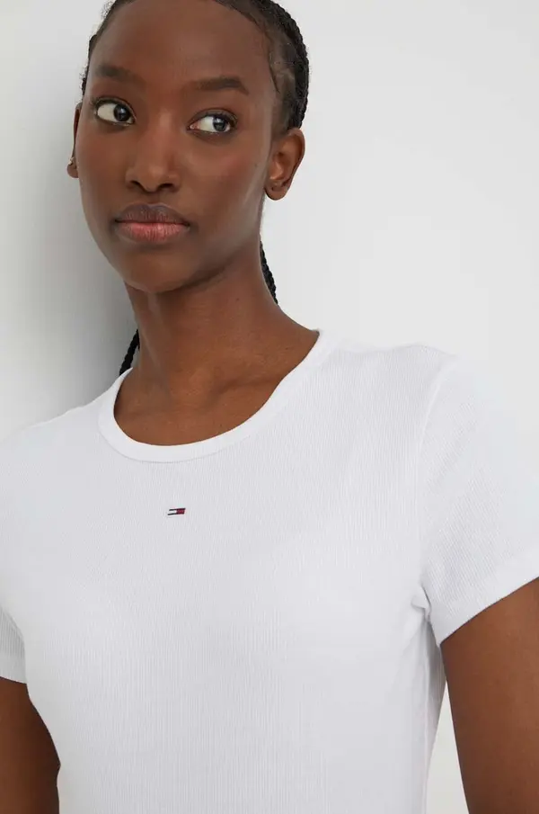 Tommy Jeans Tommy Jeans basic majica kratkih rukava ženska od pamuka s elastanom