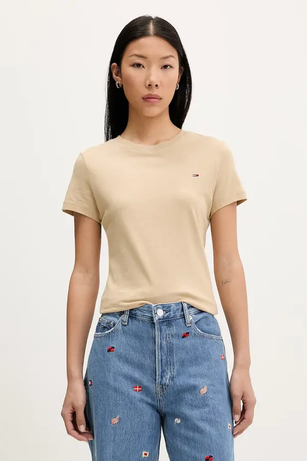 Tommy Jeans Tommy Jeans basic majica kratkih rukava ženska od pamuka