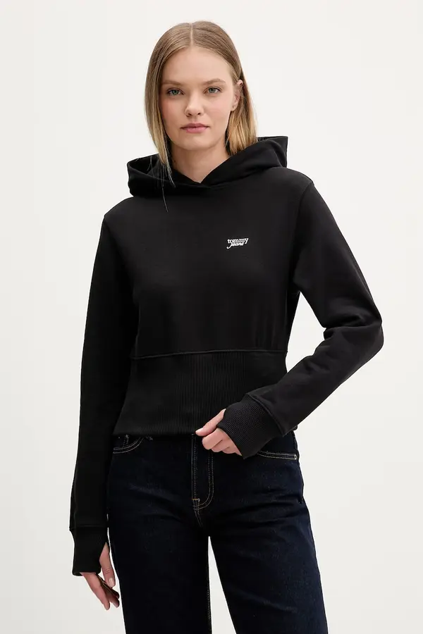 Tommy Jeans Tommy Jeans dukserica sa kapuljačom ženska od pamuka