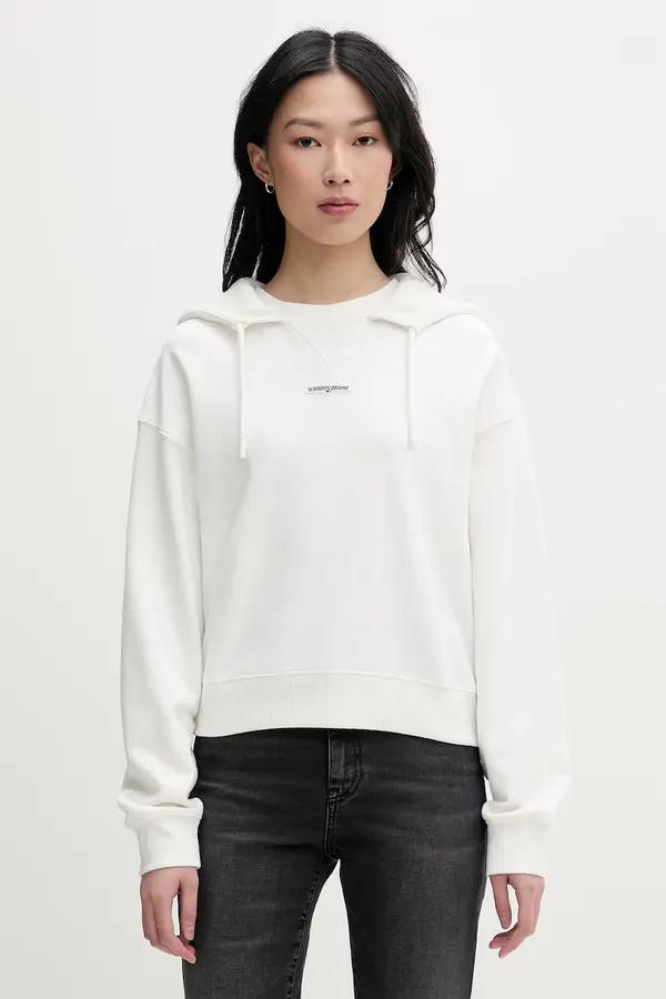 Tommy Jeans Tommy Jeans dukserica sa kapuljačom ženska pamučna