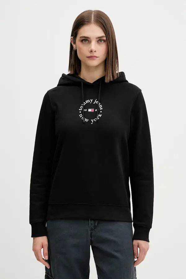 Tommy Jeans Tommy Jeans dukserica sa kapuljačom ženska s pamukom