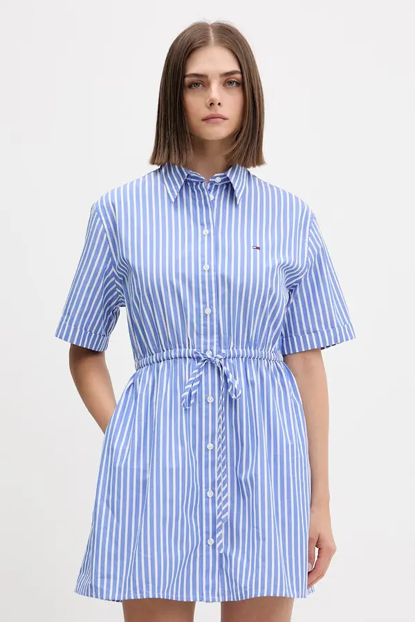 Tommy Jeans Tommy Jeans haljina u stilu košulje od pamuka