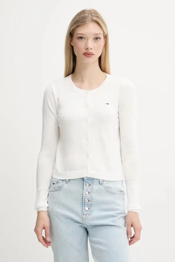 Tommy Jeans Tommy Jeans kardigan za žene od pamuka