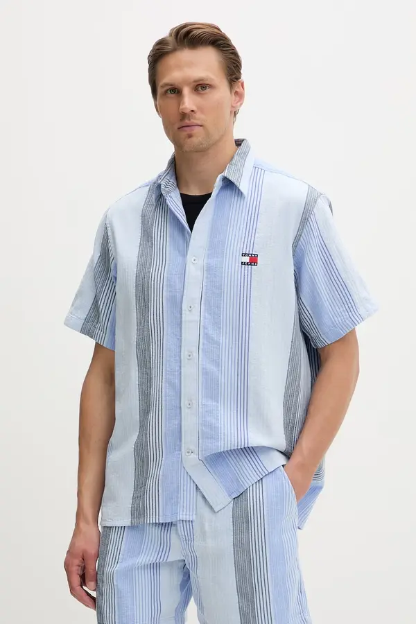 Tommy Jeans Tommy Jeans košulja muška od pamuka