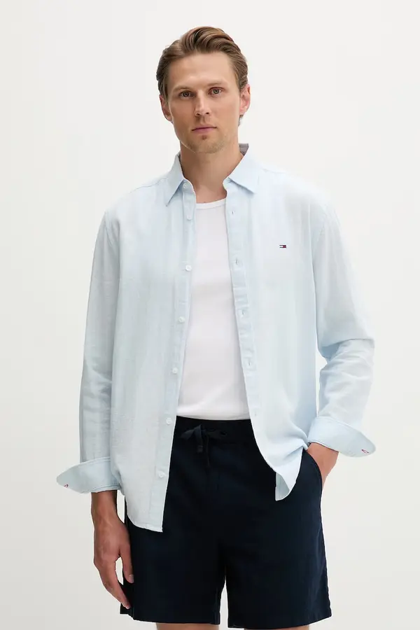 Tommy Jeans Tommy Jeans košulja muška s lanom
