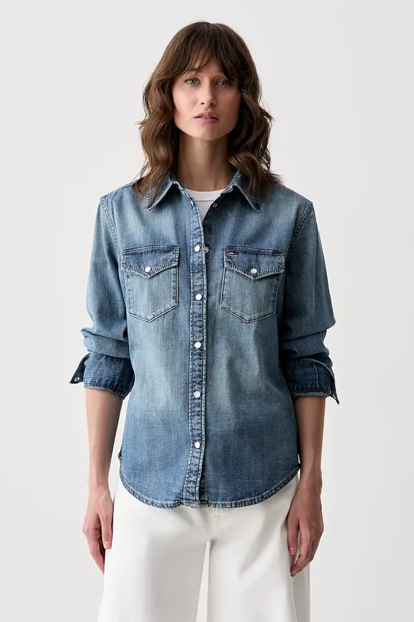 Tommy Jeans Tommy Jeans košulja za žene traper