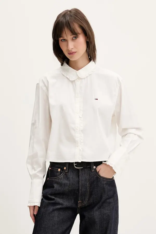 Tommy Jeans Tommy Jeans košulja ženska od pamuka