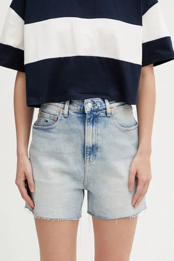 Tommy Jeans Tommy Jeans kratke hlače za žene od trapera