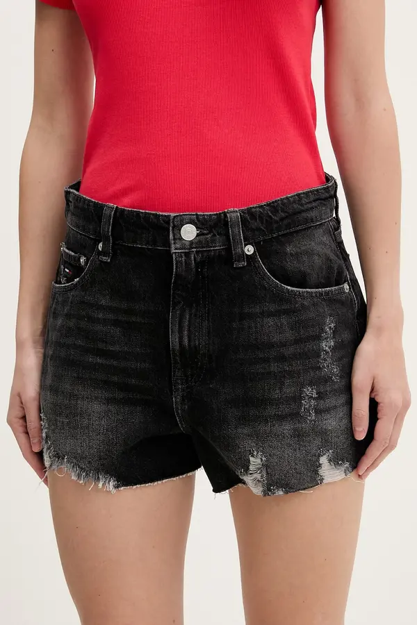 Tommy Jeans Tommy Jeans kratke hlače za žene od trapera