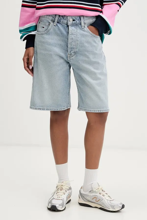 Tommy Jeans Tommy Jeans kratke hlače za žene s pamukom