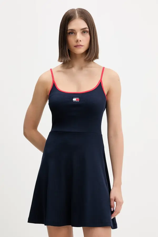 Tommy Jeans Tommy Jeans ljetna haljina od pamuka s elastanom